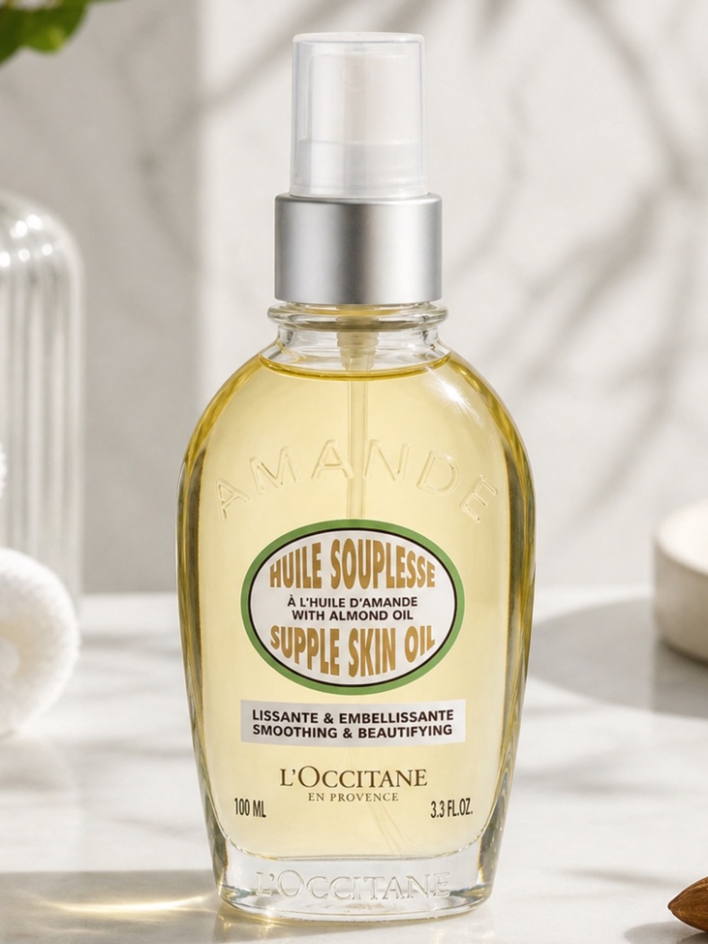 L'Occitane Almond Supple Skin Oil 3.3 oz Original Formula NEW Sealed NIB